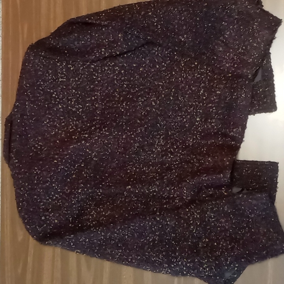 Sag Harbor Purple Tone Button Up Jacket Size 18 - Picture 2 of 5